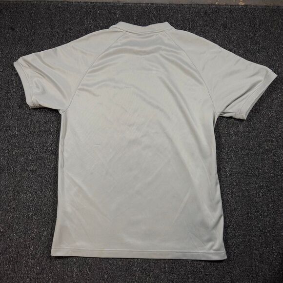 Nike T-Shirt Men M Gray Y2K Silver Tag Dri-Fit Athletic Performance Tee - Picture 2 of 5
